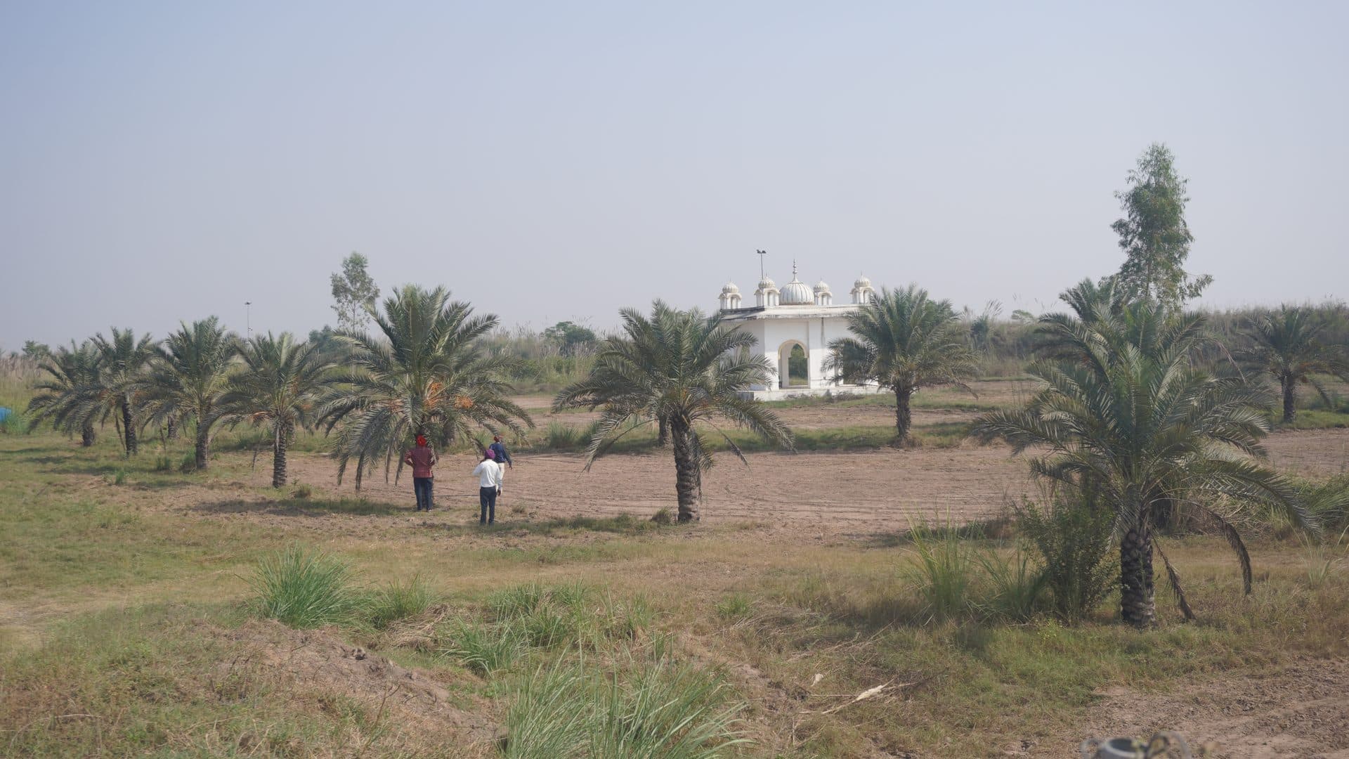 The darshan sthan viewing platform at Dera Baba Nanak, India